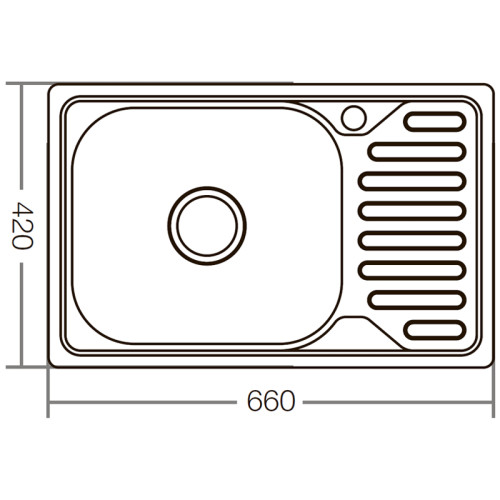 Мийка кухонна Zerix Z6642-08-180E (satin) (ZX1600)