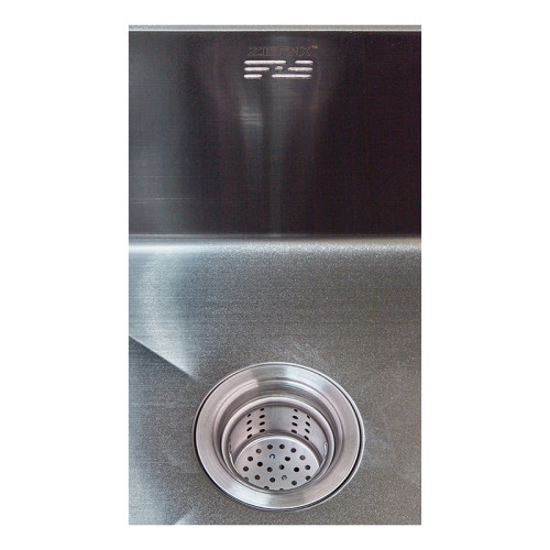 Мийка Zerix ZH4843B-215 (3.0/1.0) PVD-Black із сушаркою для посуду (ZM5555)