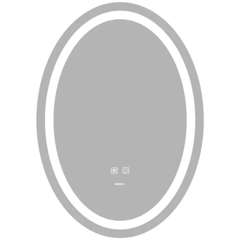 Дзеркало ZERIX FUSION MV01-50x70 із LED Touch, Anti-fog, димером, рег. яскравості (ZX6067)