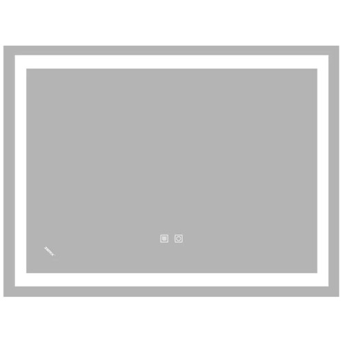 Дзеркало ZERIX KUBIX MR03-80x60-REVERSE із LED Touch, Anti-fog, димером, рег. яскравості (ZX6053)