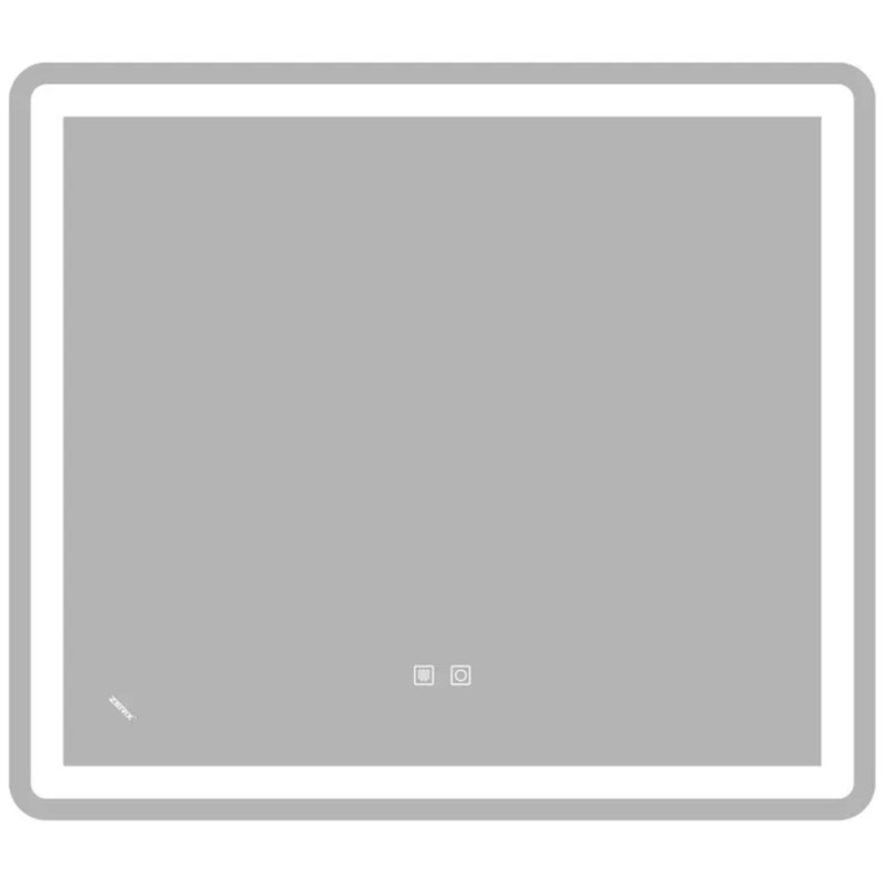 Дзеркало ZERIX MIRRA MR05-80x70-REVERSE із LED Touch, Anti-fog, димером, рег. яскравості (ZX6057)