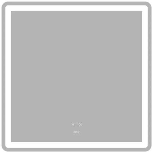 Зеркало ZERIX MIRRA MR05-80x80 с LED Touch, Anti-fog, димером, рег. яркости (ZX6058) Зеркало ZERIX MIRRA MR05-80x80 с LED Touch, Anti-fog, димером, рег. яркости (ZX6058)