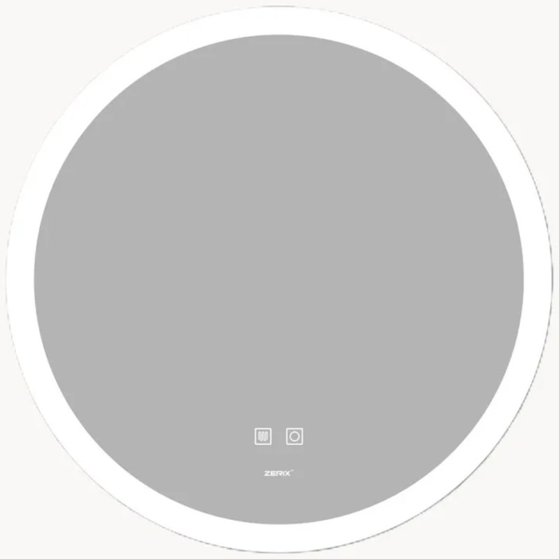 Дзеркало ZERIX SOLO MC02-80 із LED Touch, Anti-fog, димером, рег. яскравості (ZX6066)