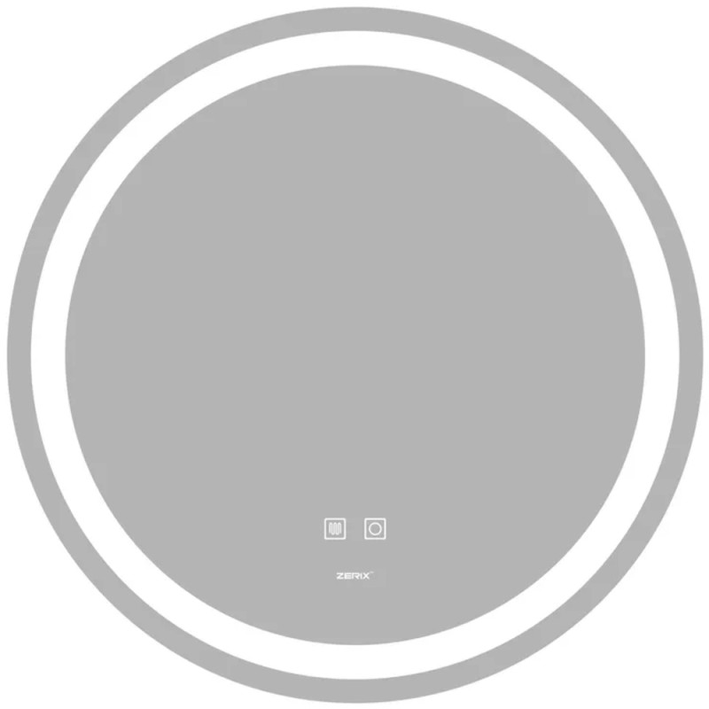 Дзеркало ZERIX SOLO MC01-80 із LED Touch, Anti-fog, димером, рег. яскравості (ZX6064)
