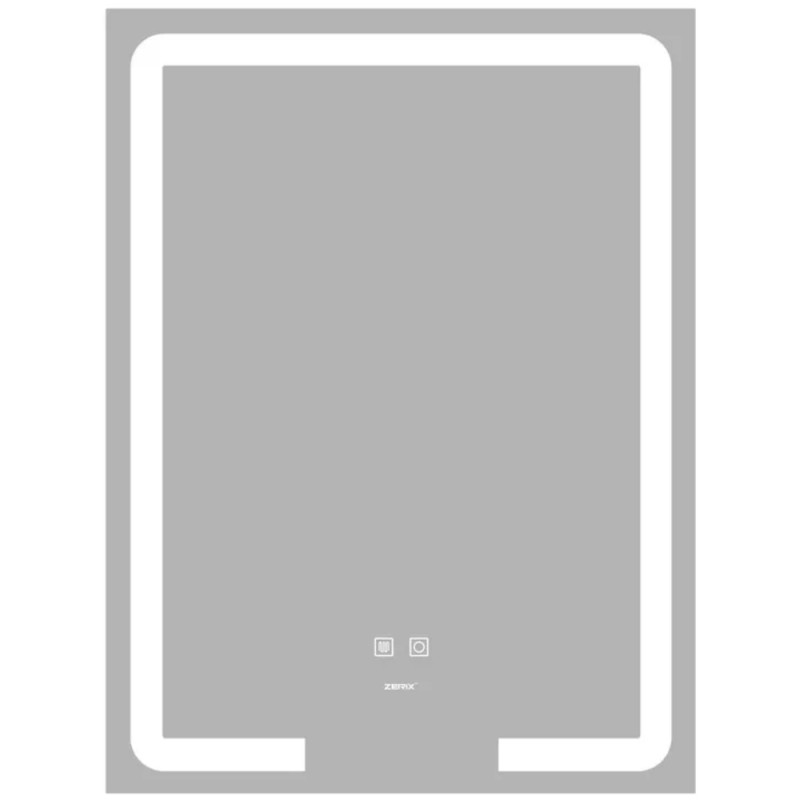 Дзеркало ZERIX PRIME MR02-50x80 із LED Touch, Anti-fog, димером, рег. яскравості (ZX6052)