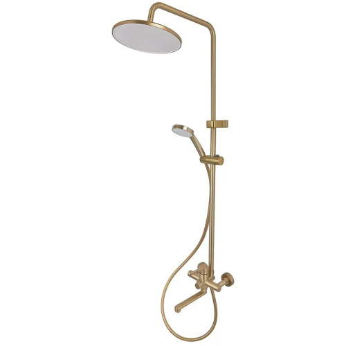 Душова колона із змішувачем ZERIX REX-009-J BRUSHED GOLD із нерж. сталі (Колір матове золото) (ZX6125) Душова колона із змішувачем ZERIX REX-009-J BRUSHED GOLD із нерж. сталі (Колір матове золото) (ZX6125)