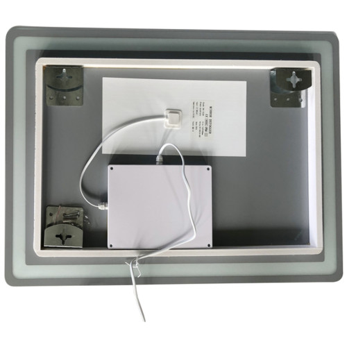 Дзеркало ZERIX MIRRA MR05-80x60-REVERSE із LED Touch, Anti-fog, димером, рег. яскравості (ZX6056)