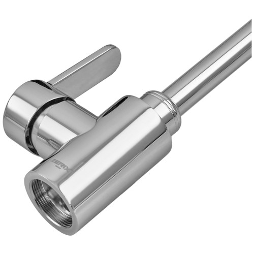 Змішувач для кухні з рефлекторним виливом ZERIX EZA-011 CHROME REFLECTOR з нерж. сталі (колір хром) (ZX6141)