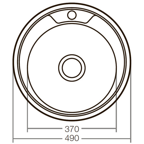 Мийка кухонна Zerix Z490-08-180E (satin) (ZX1584)