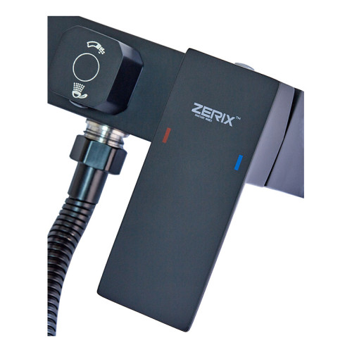 Змішувач для ванни Zerix KUB-008 (Euro) Black з нерж. сталі SUS304 (кл. чорний) (ZX4851)