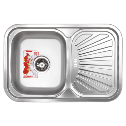 Мийка кухонна Zerix Z7549-08-180MD (micro decor) (ZS0575) Мийка кухонна Zerix Z7549-08-180MD (micro decor) (ZS0575)