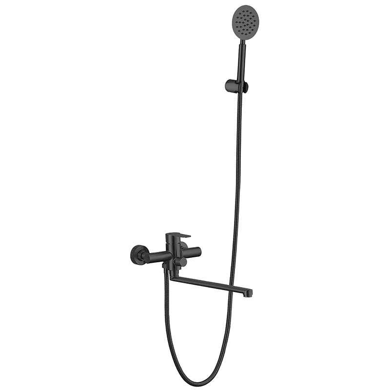 Змішувач для ванни ZERIX DAX-006 (EURO) BLACK з нерж. сталі SUS304 (чорний) (ZX4816)