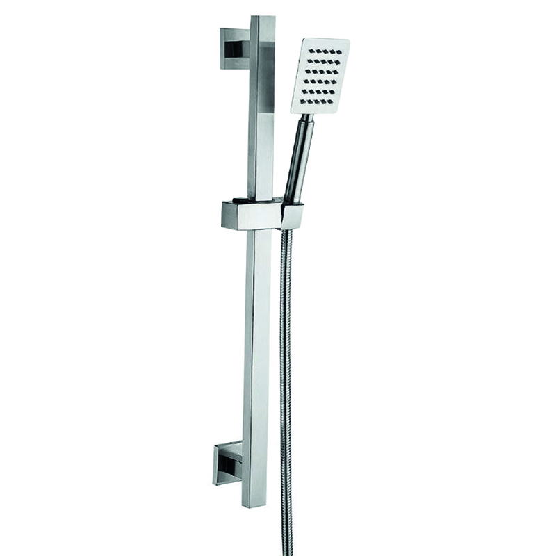 Стійка для душу ZERIX SET BAR-SUS-002 із душ. шлангом та лійкою (нерж. сталь) (ZX4941)