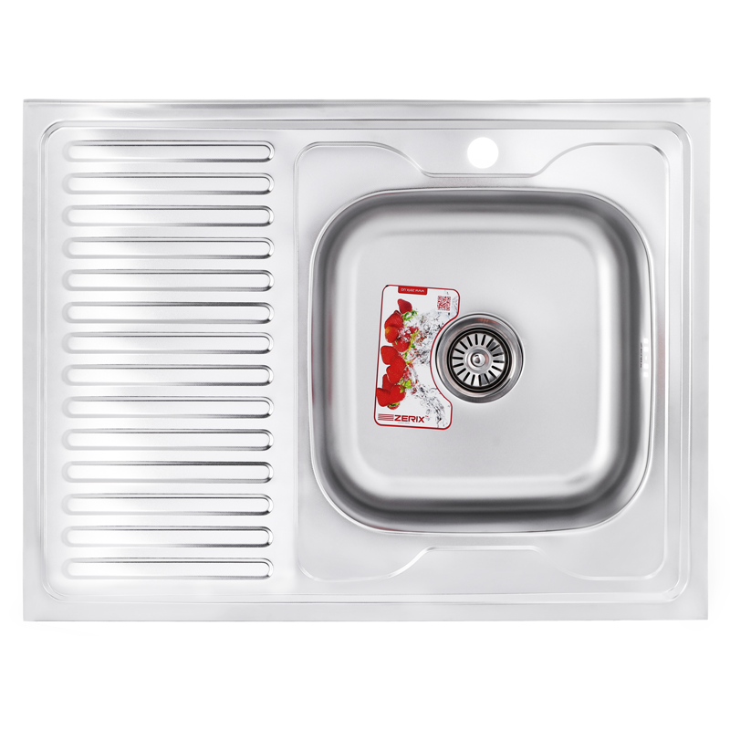 Мийка кухонна Zerix Z8060R-08-180MD (MICRO DECOR) (ZS0610)
