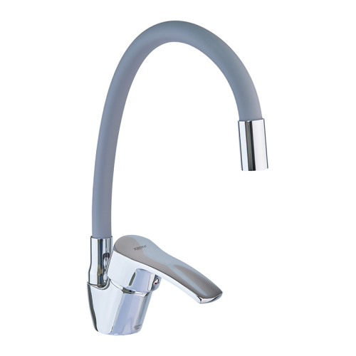 Змішувач для кухні Zerix YUB 279 Reflector Gray із сірим гнучким виливом (ZX4654) Змішувач для кухні Zerix YUB 279 Reflector Gray із сірим гнучким виливом (ZX4654)