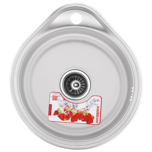 Мийка кухонна Zerix Z4843-08-180E (satin) (ZX1598) Мийка кухонна Zerix Z4843-08-180E (satin) (ZX1598)