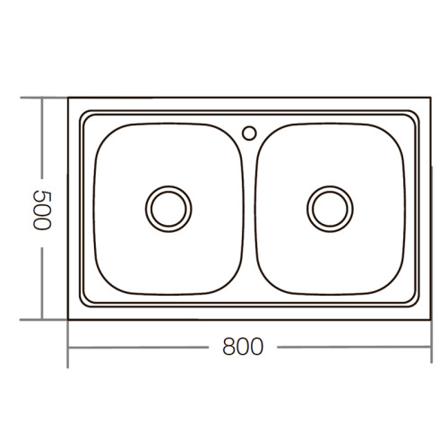 Мийка кухонна Zerix Z8050D-08-180E (satin) (ZM0569)