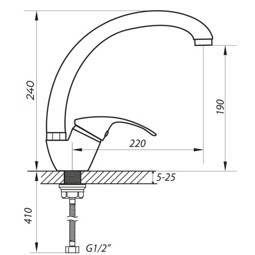 Змішувач для кухні Zerix YUB 181 білий (ZX2762)