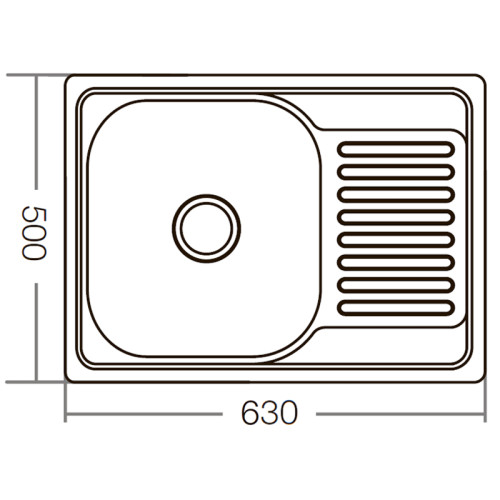 Мийка кухонна Zerix Z6350-08-180D (decor) (ZM0564)
