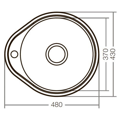 Мийка кухонна Zerix Z4843-08-180E (satin) (ZX1598)
