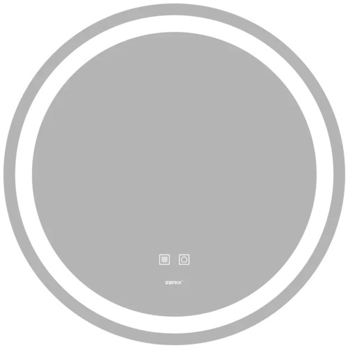 Дзеркало ZERIX SOLO MC01-80 із LED Touch, Anti-fog, димером, рег. яскравості (ZX6064)