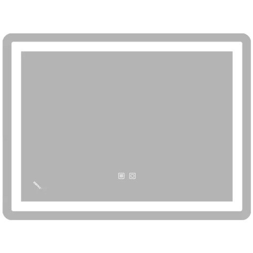 Дзеркало ZERIX SANSA MR01-70x50-REVERSE із LED Touch, Anti-fog, димером, рег. яскравості (ZX6050)