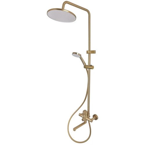 Душова колона із змішувачем ZERIX REX-009-J BRUSHED GOLD із нерж. сталі (Колір матове золото) (ZX6125) Душова колона із змішувачем ZERIX REX-009-J BRUSHED GOLD із нерж. сталі (Колір матове золото) (ZX6125)
