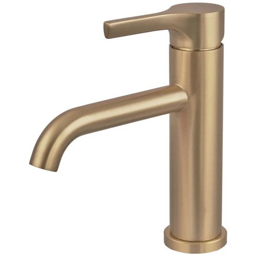 Змішувач для умивальника ZERIX REX-001-B BRUSHED GOLD з нерж. сталі (Колір матове золото) (ZX6116) Змішувач для умивальника ZERIX REX-001-B BRUSHED GOLD з нерж. сталі (Колір матове золото) (ZX6116)