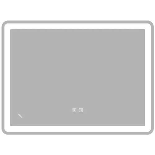 Дзеркало ZERIX MIRRA MR05-80x60-REVERSE із LED Touch, Anti-fog, димером, рег. яскравості (ZX6056)