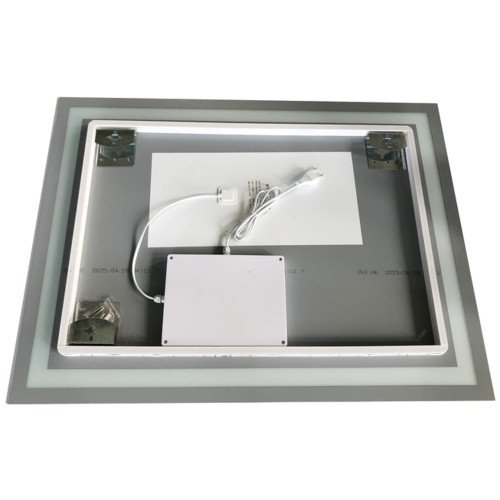 Зеркало ZERIX KUBIX MR03-80x60-REVERSE с LED Touch, Anti-fog, димером, рег. яркости (ZX6053)