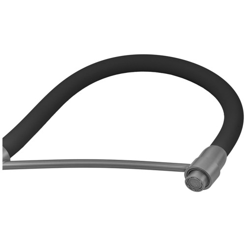 Змішувач для кухні з силіконовим виливом Zerix FUL-017 Graphite Refl.Black з нержавіючої сталі SUS304 (колір графіт) (ZX5995)