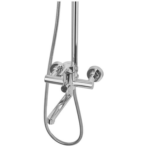 Душевая колонна со смесителем ZERIX REX-009-J CHROME из нерж. стали (Цвет хром) (ZX6124)
