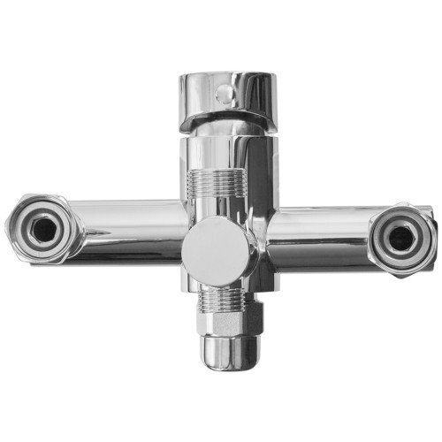 Душевая колонна со смесителем ZERIX REX-009-J CHROME из нерж. стали (Цвет хром) (ZX6124)