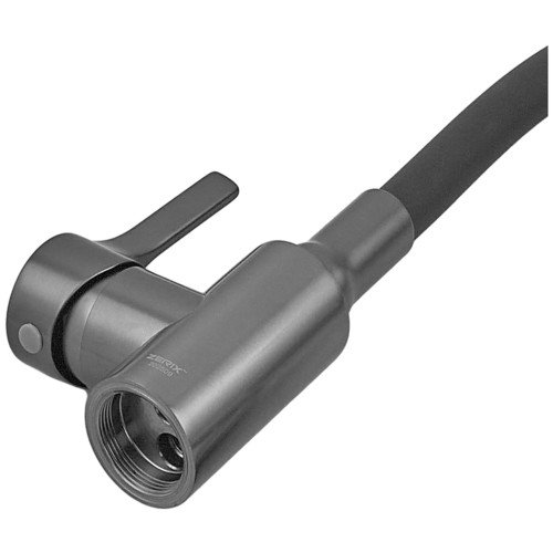 Смеситель для кухни ZERIX REX-011 GRAPHITE REFL.BLACK из нерж. стали (Цвет графит+силиконовый излив черный) (ZX6131)