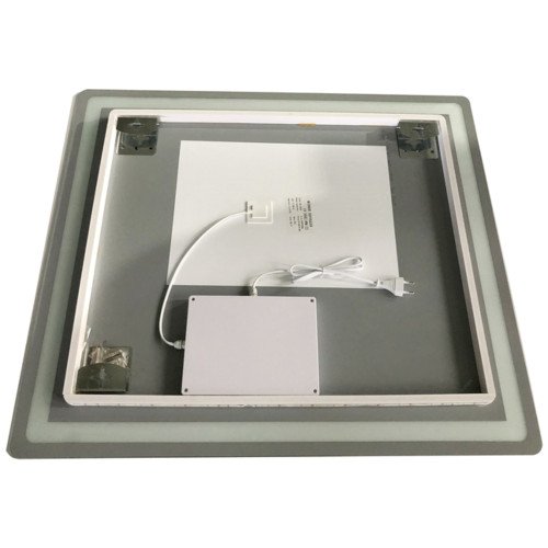 Зеркало ZERIX MIRRA MR05-80x70-REVERSE с LED Touch, Anti-fog, димером, рег. яркости (ZX6057)