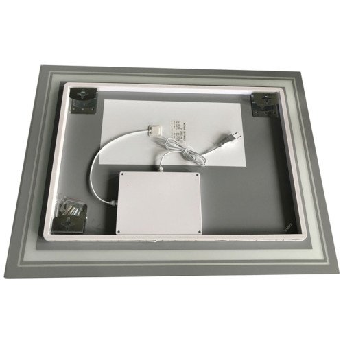 Дзеркало ZERIX ALIVE MR06-80x60-REVERSE із LED Touch, Anti-fog, димером, рег. яскравості (ZX6062)