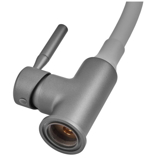 Смеситель для кухни Zerix Atrium-011-T Graphite Refl.Gray (Цвет графит+силик.излив серый) (ZX6107)