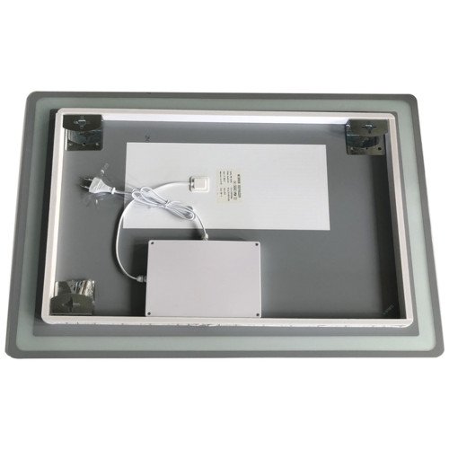 Зеркало ZERIX MIRRA MR05-90x70-REVERSE с LED Touch, Anti-fog, димером, рег. яркости (ZX6059)