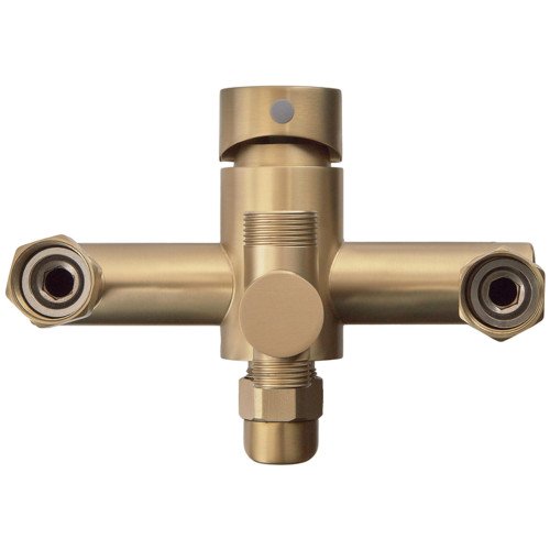 Душевая колонна со смесителем ZERIX REX-009-J BRUSHED GOLD из нерж. стали (Цвет матовое золото) (ZX6125)