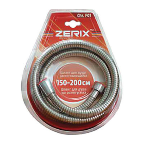 Шланг ZERIX Chr.F01 розтяжний 150-200 см (ZX0110) Шланг ZERIX Chr.F01 розтяжний 150-200 см (ZX0110)