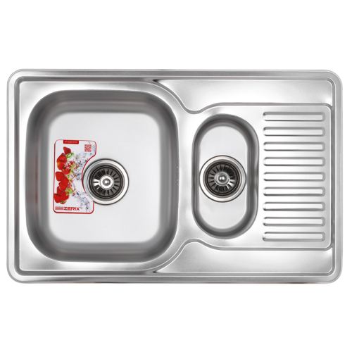 Мийка кухонна Zerix Z7850A-08-180E Armonia (SATIN) (ZS0576)