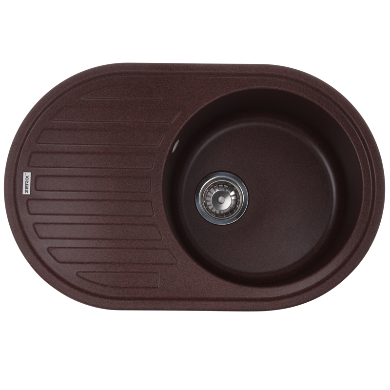 Мойка кухонная Zerix ZS-7750R-12 Коричневая (ZX4560)