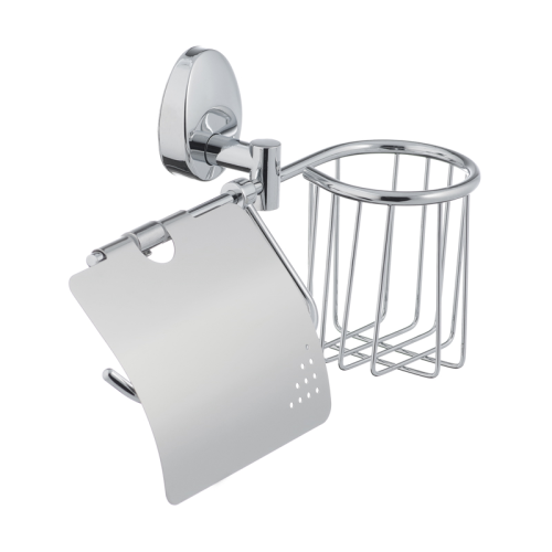 Бумаготримач з кришкою та кошиком Zerix LR3303-1 (LL1425) Бумаготримач з кришкою та кошиком Zerix LR3303-1 (LL1425)