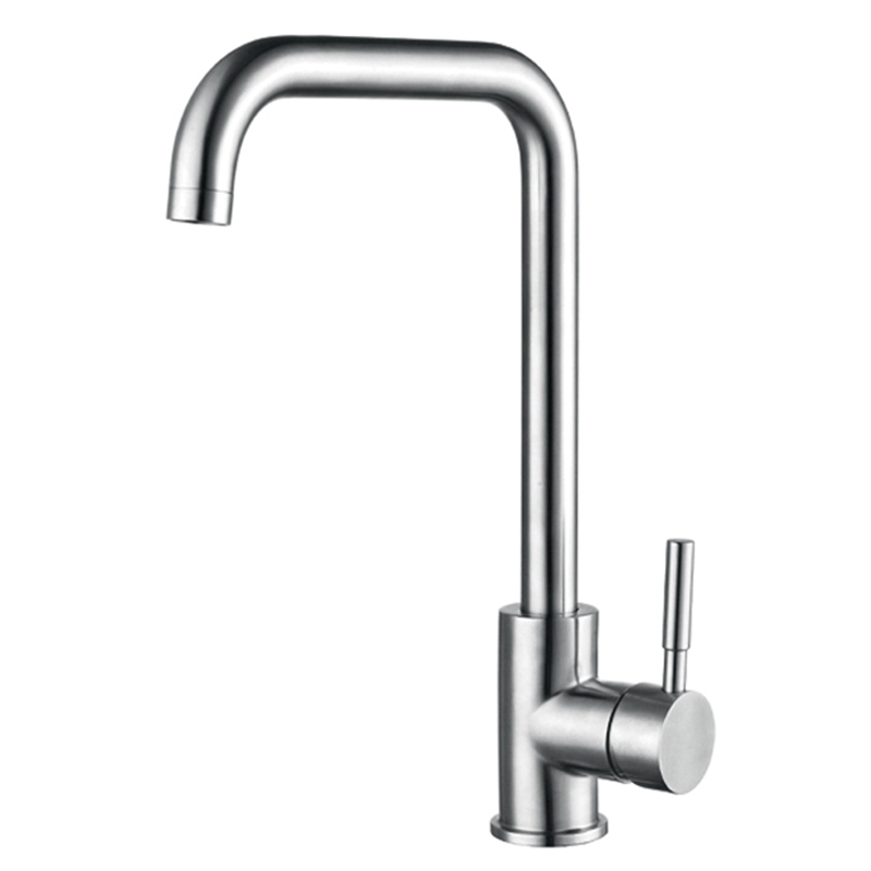 Смеситель для кухни из нерж. стали SUS304 ZERIX LUX-011-G (ZX4873)