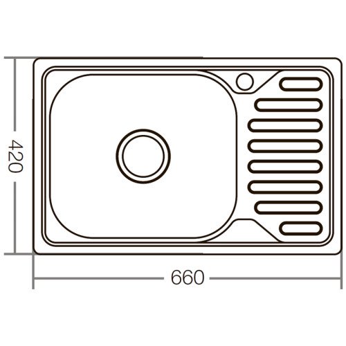 Мойка кухонная Zerix Z6642-08-180D (decor) (ZX1601)