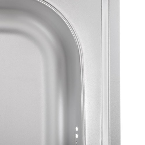 Кухонная мойка накладная ZERIXZ5050-04-160E (satin) (ZX1608)